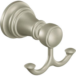 Click here to see Moen YB8403BN Moen YB8403BN Weymouth Double Robe Hook, Brushed Nickel