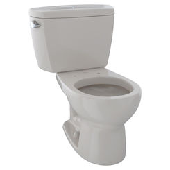 Click here to see Toto CST743SDB#12 TOTO Drake Two-Piece Round 1.6 GPF Toilet with Insulated Tank and Bolt Down Tank Lid, Sedona Beige - CST743SDB#12