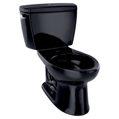Click here to see Toto CST744SLB#51 Toto Drake Two-Piece Elongated 1.6 GPF ADA Compliant Toilet with Bolt Down Tank Lid, Ebony - CST744SLB#51