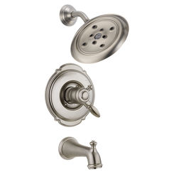 Click here to see Delta T17455-SSH2O Delta T17455-SSH2O Victorian Monitor Tub & Shower Trim in Stainless Steel Finish