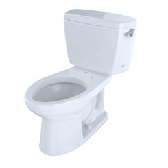 Click here to see Toto CST744ERB#01 TOTO Eco Drake Two-Piece Elongated 1.28 GPF Toilet with Right-Hand Trip Lever and Bolt Down Tank Lid, Cotton White - CST744ERB#01