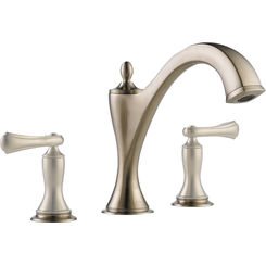Click here to see Brizo T67385-BNLHP BRIZO T67385-BNLHP Charlotte Roman Tub Faucet Trim in Brushed Nickel (less handles)