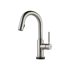 Click here to see Brizo 64920LF-SS Brizo 64920LF-SS Solna Single-Handle Pull-Down Bar/Prep Faucet w/ SmartTouch, Stainless