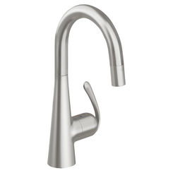 Click here to see Grohe 32283DC0 Grohe 32283Dc0 Supersteel Infinity Ladylux One Handle Pulldown Bar Faucet