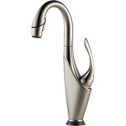 Click here to see Brizo 64955LF-SS Brizo 64955LF-SS Vuelo Single-Handle Bar/Prep Faucet w/ SmartTouch, Stainless