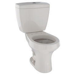 Click here to see Toto CST405MF#12 TOTO Rowan Two-Piece Round Dual-Max, Dual Flush 1.6 and 1.0 GPF Universal Height Toilet, Sedona Beige - CST405MF#12