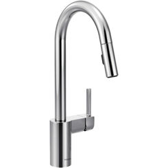 Click here to see Moen 7565 Moen 7565 Align Chrome One-Handle High Arc Pulldown Kitchen Faucet