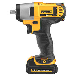 Dewalt DCF813S2轻型冲击扳手套件，12v，锂离子，1.3 Ah, 0 - 3400 bpm＂width=