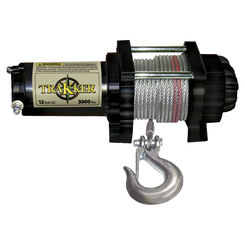 Click here to see Keeper KT3000 Hampton KT3000 Portable Electric Winch, 3000 lb, 12 VDC, 1.45 hp, 3/16 in X 50 ft, Steel