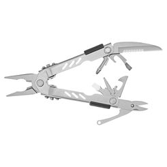 Click here to see Gerber 45500 Gerber 45500 12-in-1 Compact Multi-Plier, 12 Tool, 12 Function, Stainless Steel Handle, Ballistic Nylon Sheath