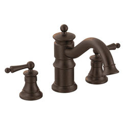 Click here to see Moen TS214ORB Moen TS214ORB Waterhill Two-Handle High Arc Roman Tub Faucet - Oil Rubbed Bronze