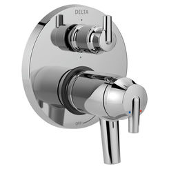 Click here to see Delta T27T959 Delta T27T959 Contemporary 2-Handle TempAssure 17T Series Valve Trim w/ 6-Function Integrated Diverter, Chrome