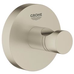 Click here to see Grohe 40364EN1 Grohe 40364EN1 Essentials Wall Mount Single Robe Hook - Brushed Nickel 
