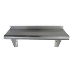Click here to see Whitehaus CUWS1036-C Whitehaus CUWS1036-C Culinary Pre-Assembled Shelf with a Bull Nose Edge, Stainless Steel