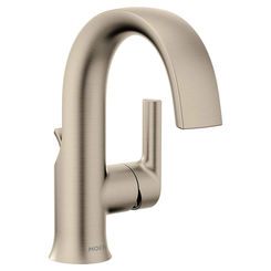 Click here to see Moen S6910BN Moen S6910BN Doux Single-Handle Lavatory Faucet, Brushed Nickel 