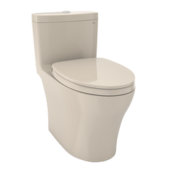 Click here to see Toto MS646124CEMFG#03 TOTO Aquia IV One-Piece Elongated Dual Flush 1.28 and 0.8 GPF Universal Height, WASHLET+ Ready Toilet with CEFIONTECT, Bone - MS646124CEMFG#03