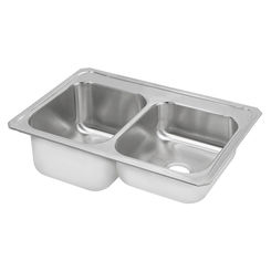 Click here to see Elkay STCR3322L0 Elkay STCR3322L0 Gourmet Stainless Steel Double Bowl Sink