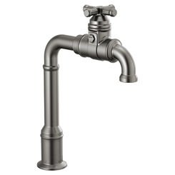 Click here to see Delta 1990LFC-KS-DST Delta 1990LFC-KS-DST Broderick One Handle Bar Faucet, Black Stainless