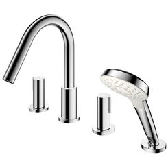 Click here to see Toto TBG11202U#CP TOTO GF Two-Handle Deck-Mount Roman Tub Filler Trim with Handshower, Polished Chrome - TBG11202U#CP