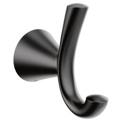 Click here to see Moen YB2303BL Moen YB2303BL Glyde Double Robe Hook, Matte Black