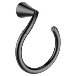Click here to see Moen YB2386BL Moen YB2386BL Glyde Hand Towel Ring, Matte Black