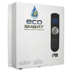 Click here to see Ecosmart ECO 27 Ecosmart ECO 27 Tankless Electric Water Heater, 0.25 gpm, 27 kW, 240 V, 112.5 A, 50/60 Hz, 1 Phase, Wall Mount