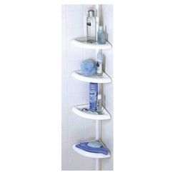 Click here to see Zenith 2104W Zenith 2104W 4-Shelf Pole Caddy, For Use With Tub and Shower, 97 in L X 10-1/2 in W X 7.13 in H