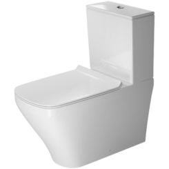 Click here to see Duravit 21560900921 Duravit 21560900921 DuraStyle Dual Flush Two-Piece Floor Mounted Close Coupled Elongated Toilet - White