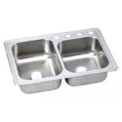 Click here to see Dayton DPMJ2250R4 Dayton DPMJ2250R4 Stainless Steel Top Mount Double Bowl Premium Sink