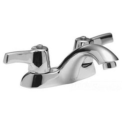 Click here to see Delta 21C148 Delta 21C148 Tech 2-Handle Cast Centerset Lavatory Faucet, Self Close Hooded Lever, No Pop-Up Hole, Standard Aerator, Chrome