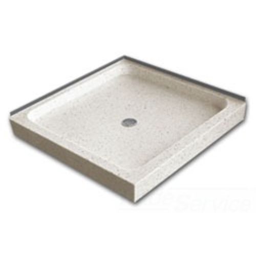 FLORESTONE 300 36X36T VANILLA 36"x36" TERRAZZO CORNER SHOWER BASE