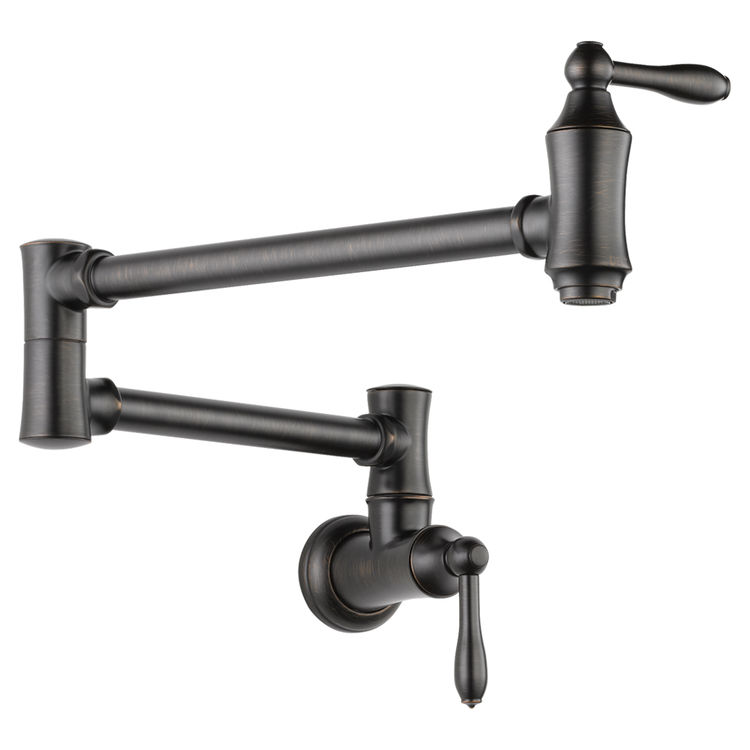 Delta 1177LF-RB Delta 1177LF-RB Venetian Bronze Traditional Wall Mount Pot Filler