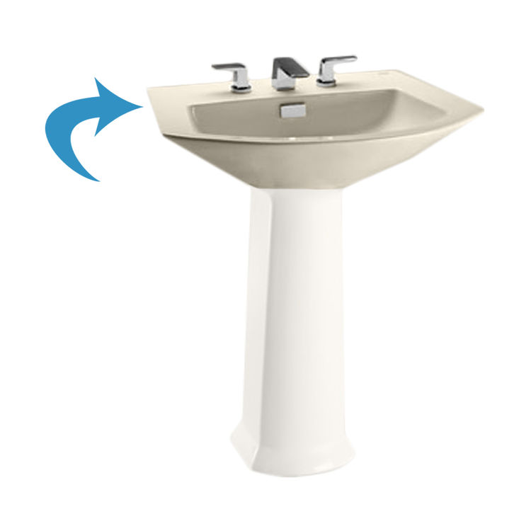 Toto LT962.8#12 Toto LT962.8#12 Sedona Beige Soiree Pedestal Lavatory, Sink Only