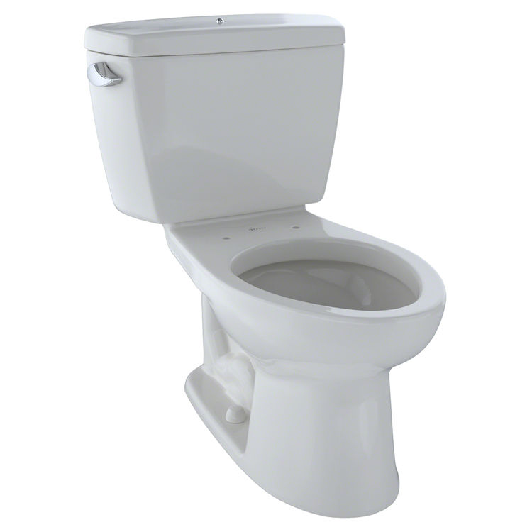 Toto CST744SDB#11 TOTO Drake Two-Piece Elongated 1.6 GPF Toilet with Insulated Tank and Bolt Down Tank Lid, Colonial White - CST744SDB#11