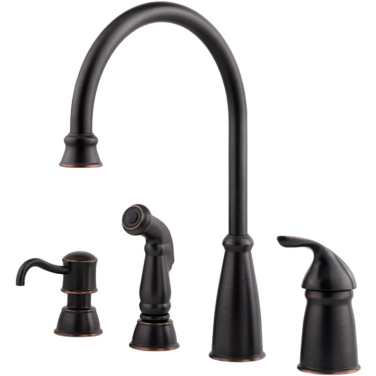 Pfister Gt26 4cby Avalon 1 Handle Kitchen Faucet Tuscan Bronze