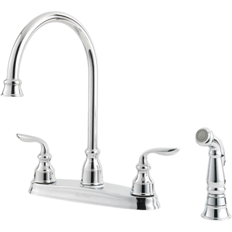 Pfister Gt36 4cbc Avalon Two Handle Kitchen Faucet With Spray
