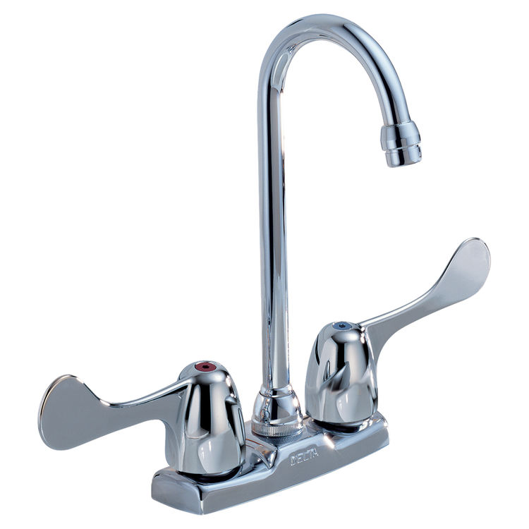 Delta 2171LF-WBHHDF Delta Commercial 2171LF-WBHHDF Bar/prep Sink Faucet With Two Wrist Blade Handles