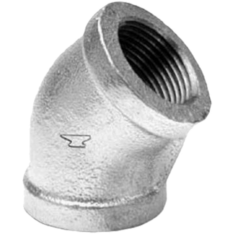 Commodity GALLL452 Galvanized 45 Degree Elbow, 2 Inch