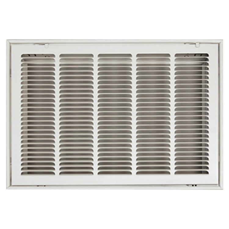 Shoemaker FG4-20X20 20x20 Soft White Stamped Face 4 Inches Filter Grille (Steel) - Shoemaker FG4