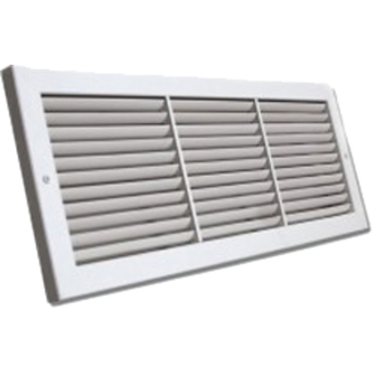 View 2 of Shoemaker 1100-36X10 Shoemaker 1100-36X10 Deluxe Baseboard Return Air Grille (Aluminum), Soft White