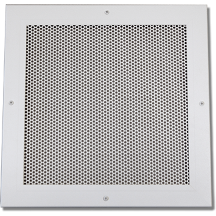 Shoemaker 700-600P-10X10-6 10X10-6 Soft White Perforated Return Air Grille in T-Bar Panel (Aluminum) - Shoemaker 700-600P