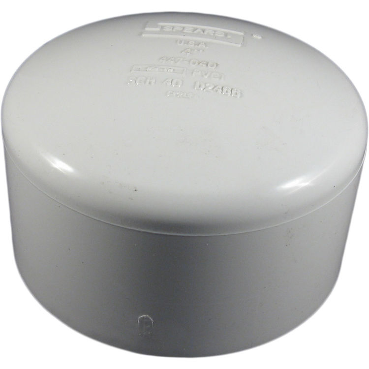 Commodity PVCCAP4 Schedule 40 PVC Slip Cap, 4 Inch