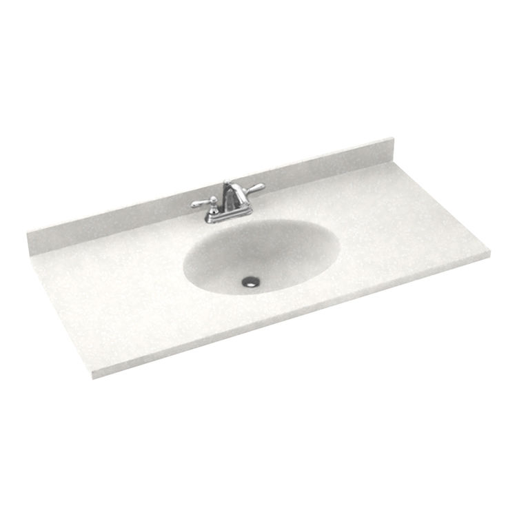 Swanstone CH02255.011 Swanstone CH1B2255-011 Chesapeake Tahiti White Vanity Top