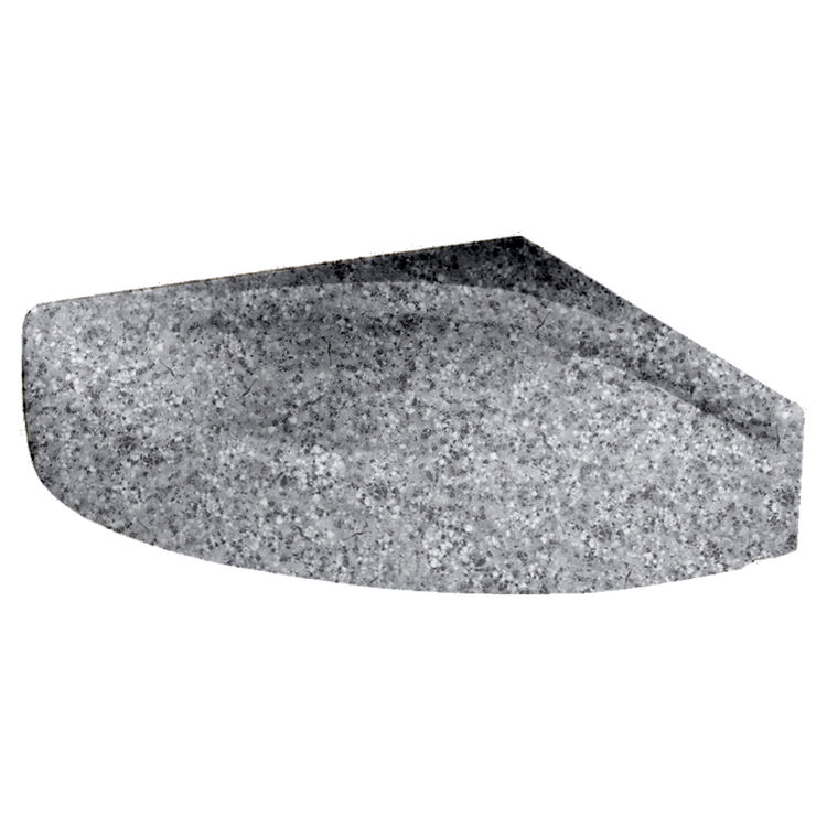 Swanstone CS1616042 Gray Granite 16" X 16" Corner Shower Seat