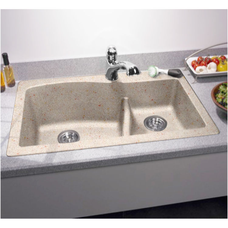Swanstone Qzls 3322 076 Granito Drop Under Large Small Bowl