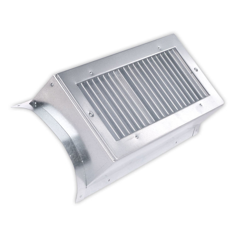 12X4 White Vent Cover (Galvanized)Shoemaker SD52GALV0 Series