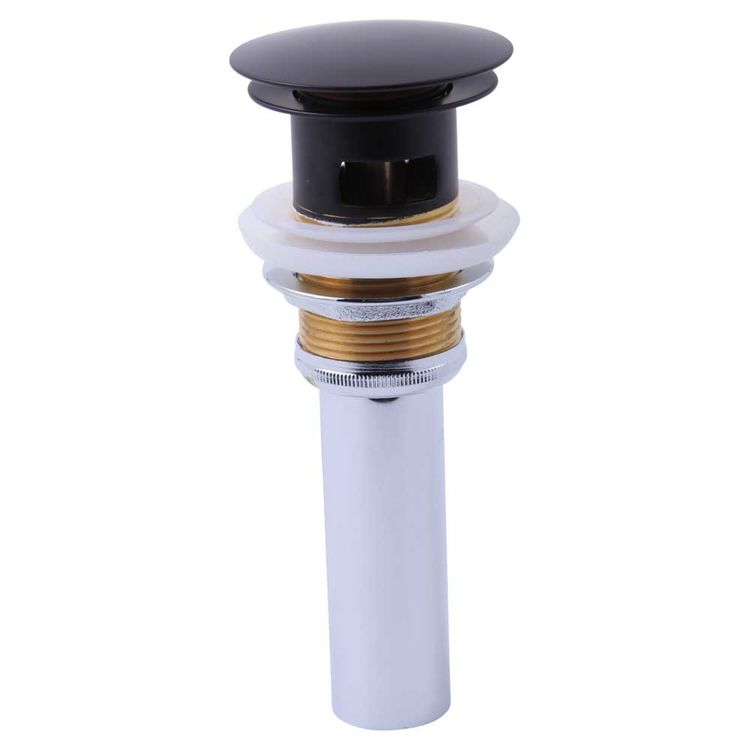 Brizo RP72414BL Brizo RP72414BL Black Push Button Pop-Up with Overflow
