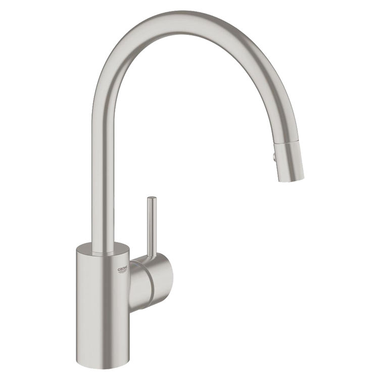 Grohe 32665dc1 Concetto 1 Handle Pull Out Kitchen Faucet Supersteel Infinity