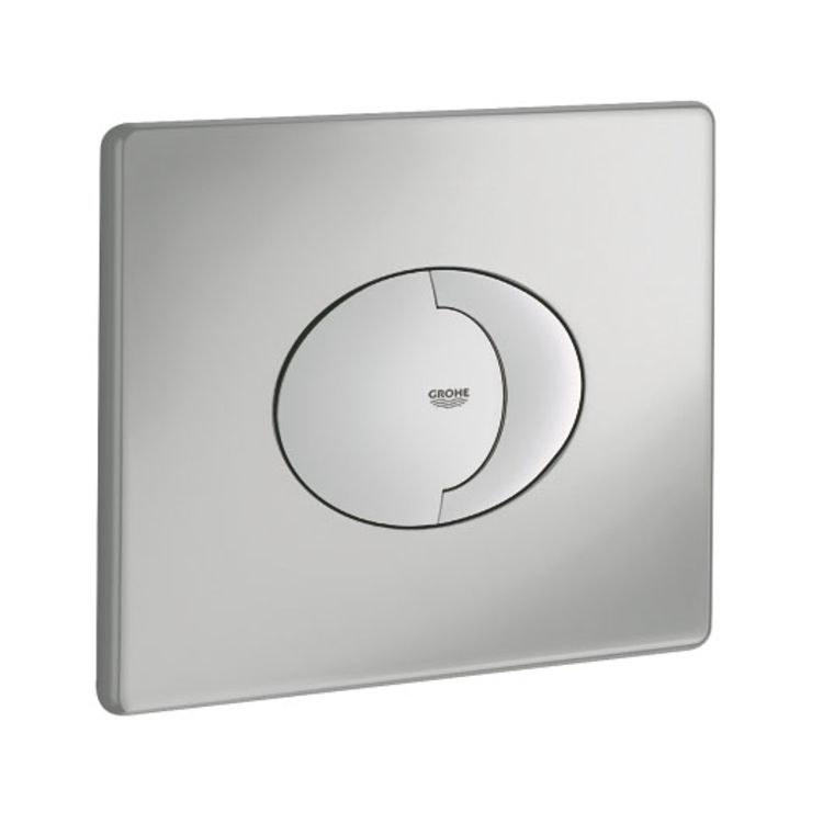 Grohe 38506P00 Grohe 38506P00 Dual-Flush Wall Plate - Matte Chrome 