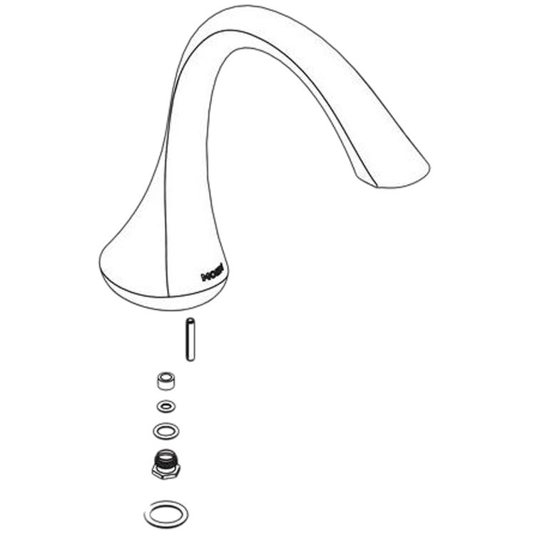 Moen 128874BN Moen 128874BN Roman Tub Diverter Spout Brushed Nickel